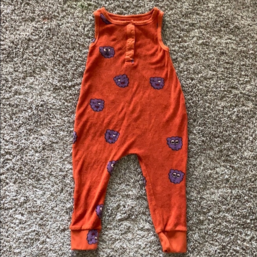 Raspberry Terry Romper